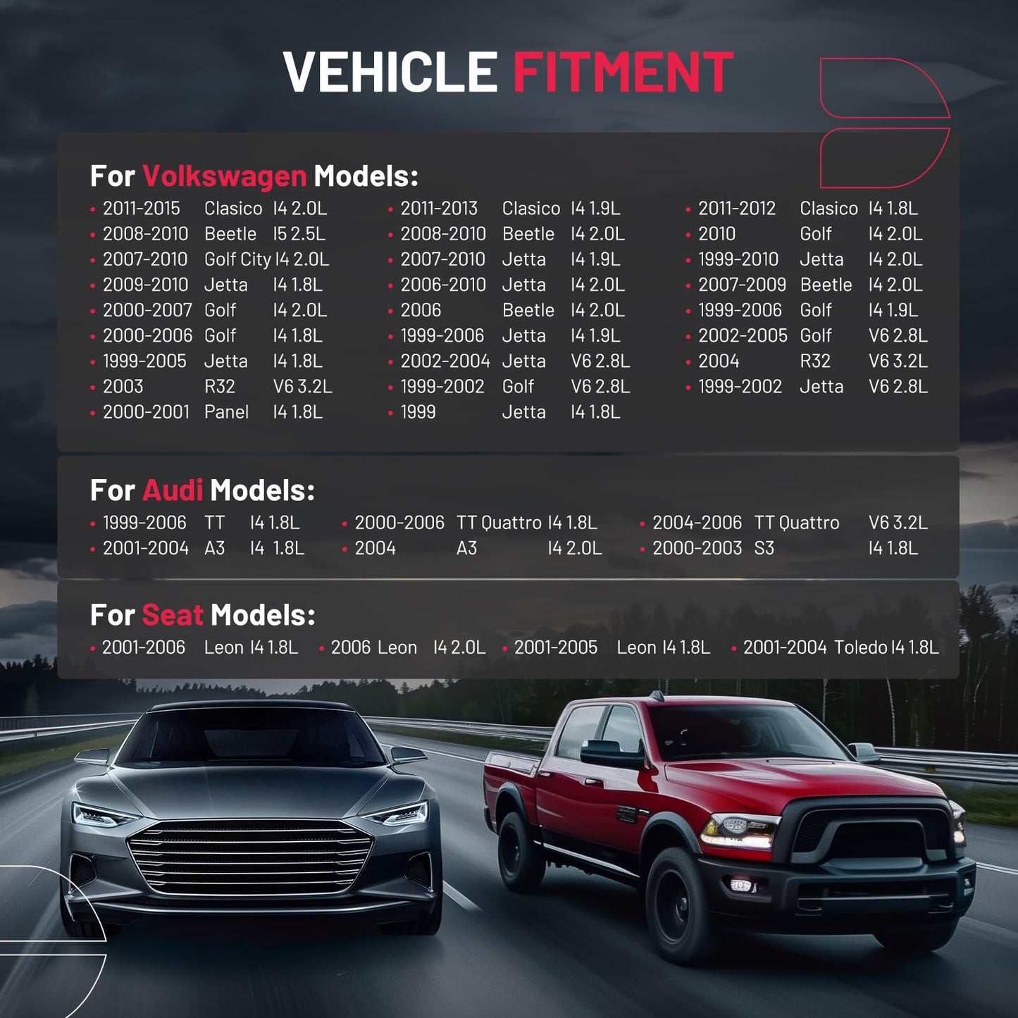 BDFHYK Engine Coolant Expansion Reservoir Overflow Tank Compatible with Volkswagen Clasico Beetle Golf City Jetta R32 Panel Audi A3 S3 TT Quattro Seat Leon Toledo 1.8L 2.0L Replace 603-027 1J0121407F