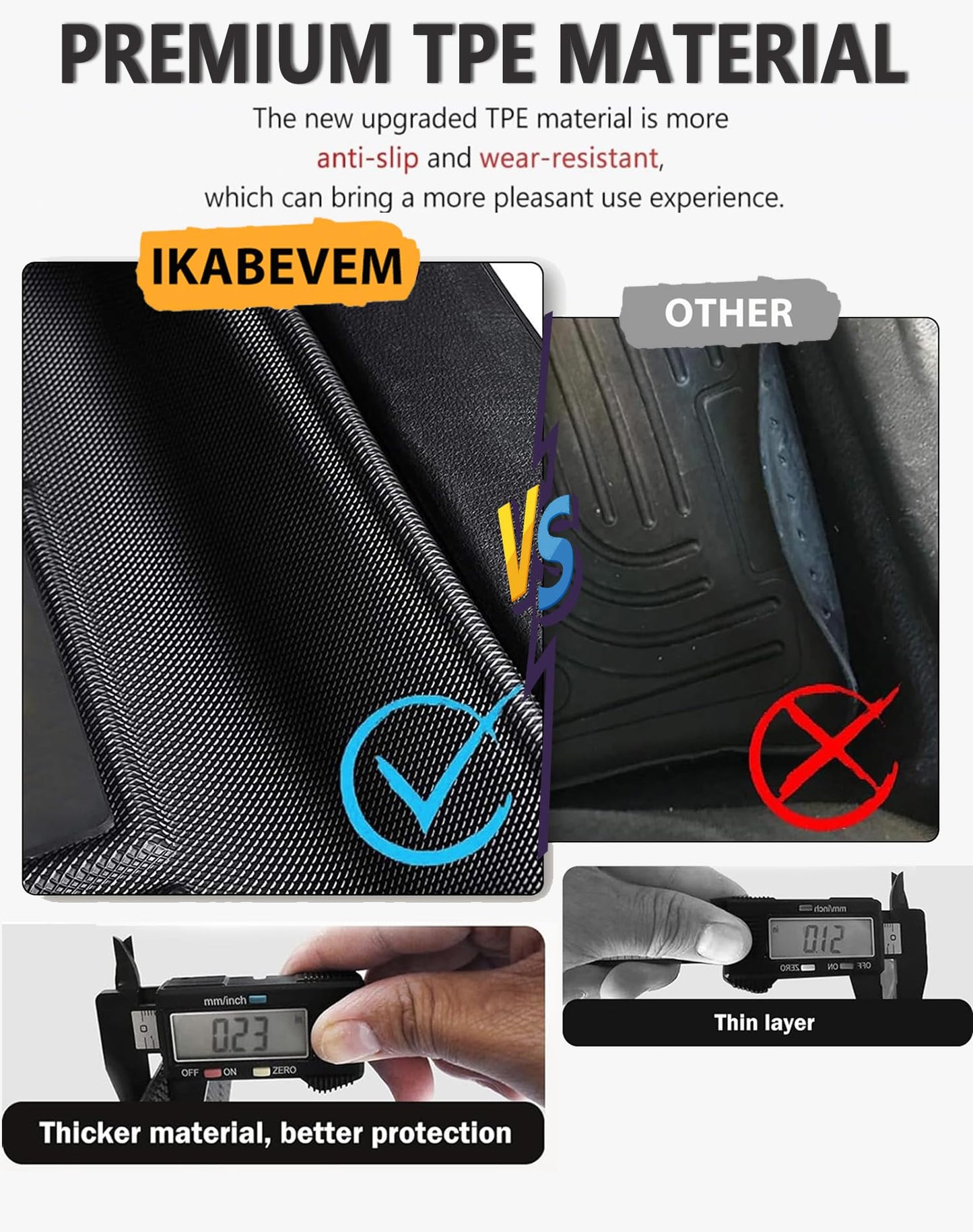 Compatible with 2020-2024 Defender 110 Floor Mats | Custom Fit Car Mats for Land Rover/Range Rover Defender 110 1st, 2nd Row Floor Liners | All Weather Full Set Car Liners (Full 4 Doors 5 Seat Only)