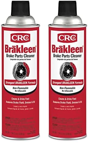 CRC BRAKLEEN Brake Parts Cleaner - Non-Flammable -1lb 3 Oz (05089) (Pack of 2)