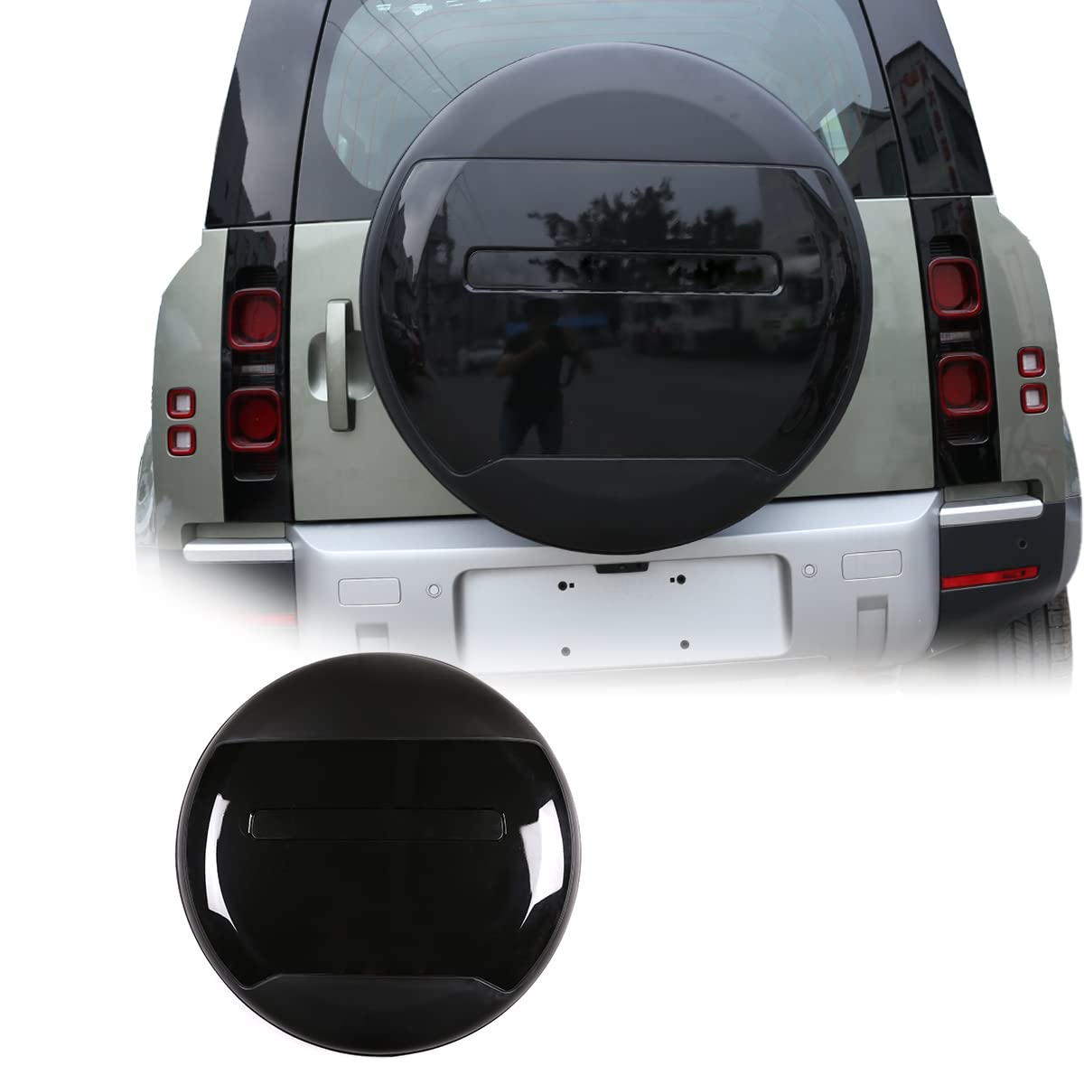 7 Styles Car Rear Spare Tire Protective Cover for Land Rover Defender 110 130 2020-2024 Car Exterior Accessories (with Logo) (5 Styles)