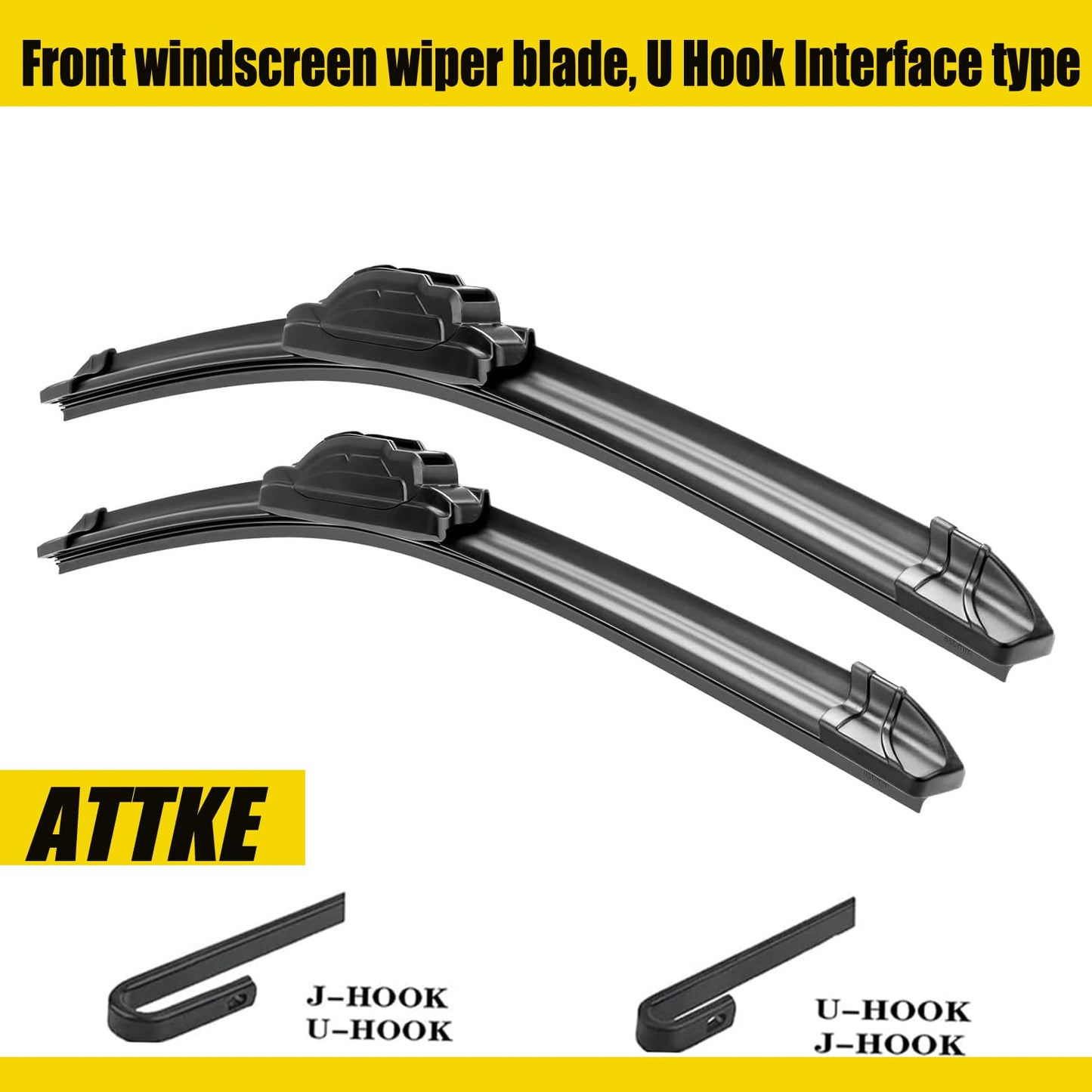 3 Wiper Blades 22" + 21" Front Wiper + 12" Rear Wiper Blades for Dodge Durango 2011-2021/Jeep Grand Cherokee 2011-2013-OE Original Quality (Pack of 3)