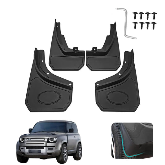 Actkill Custom Fit for Mud Flaps Land Rover Defender 110 L851 2020-2024 Mud Splash Guard Front and Rear 4-PC Set