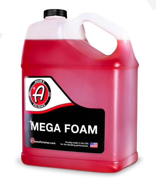 Adam's Polishes Mega Foam Gallon - pH Best Car Wash Soap For Foam Cannon, Pressure Washer or Foam Gun | Concentrated Car Detailing & Cleaning Detergent Soap | Won't Strip Wax or Ceramic Coating