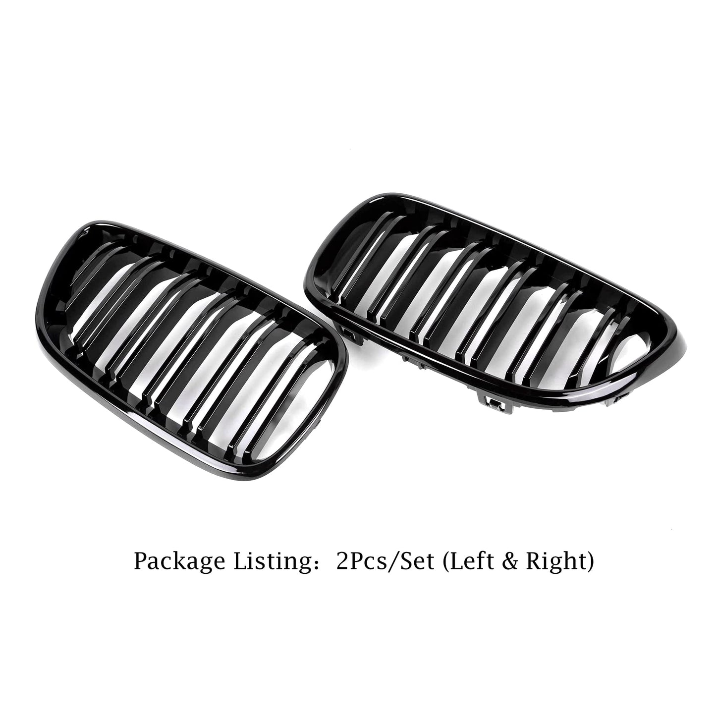 BMW Front Replacement Kidney Grill for 2 Series F22 F23 F87 M2 Gloss Black