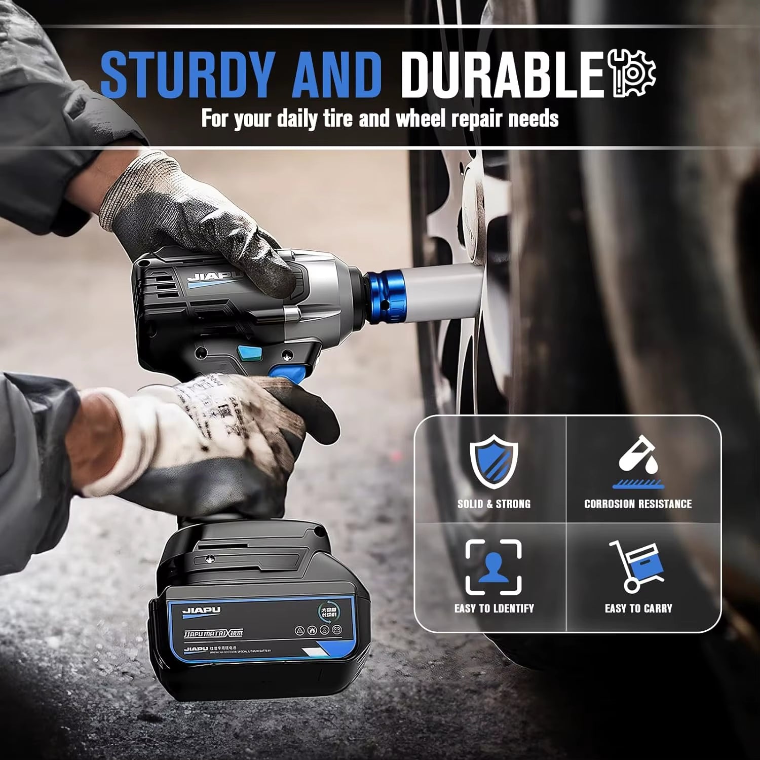 Drive Wheel Protector Impact Socket Impact Sleeve Set Durable Plastic Sleeves 15Mm, 17Mm, 19Mm, 21Mm, and 22Mm